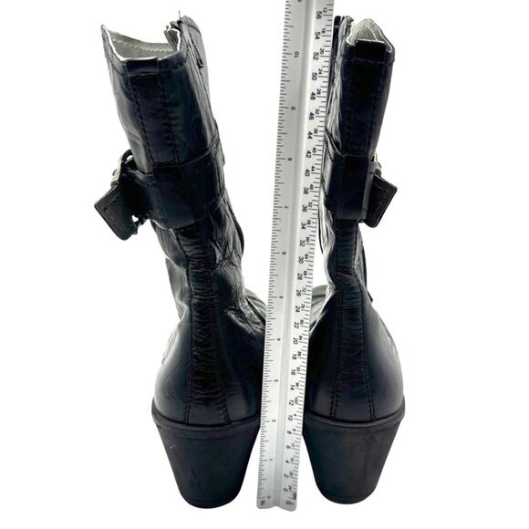 JOSEF SEIBEL women's black leather mid-calf boots - SIZE 11 - Picture 9 of 16